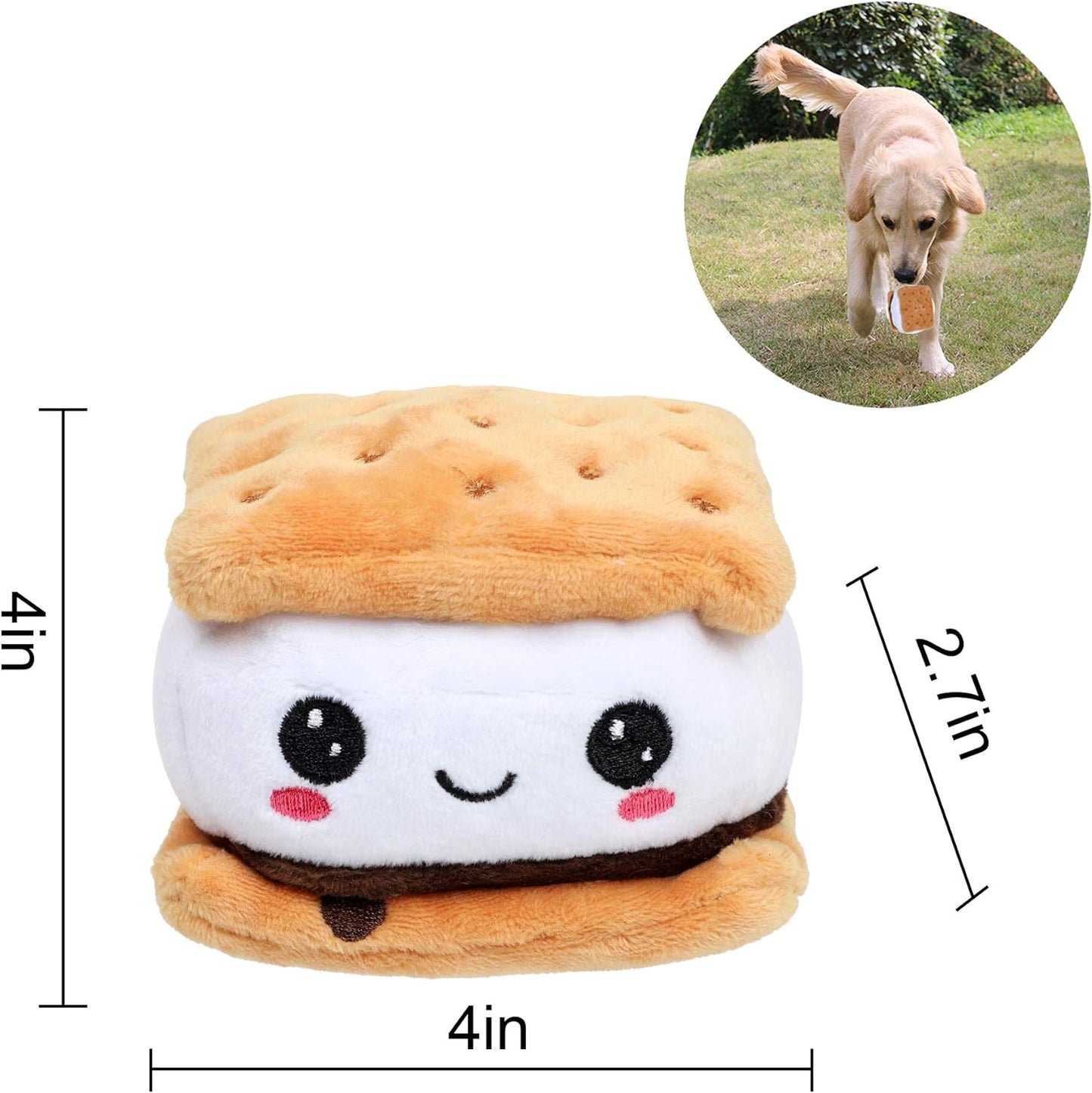 S'more Plushy Dog Toy