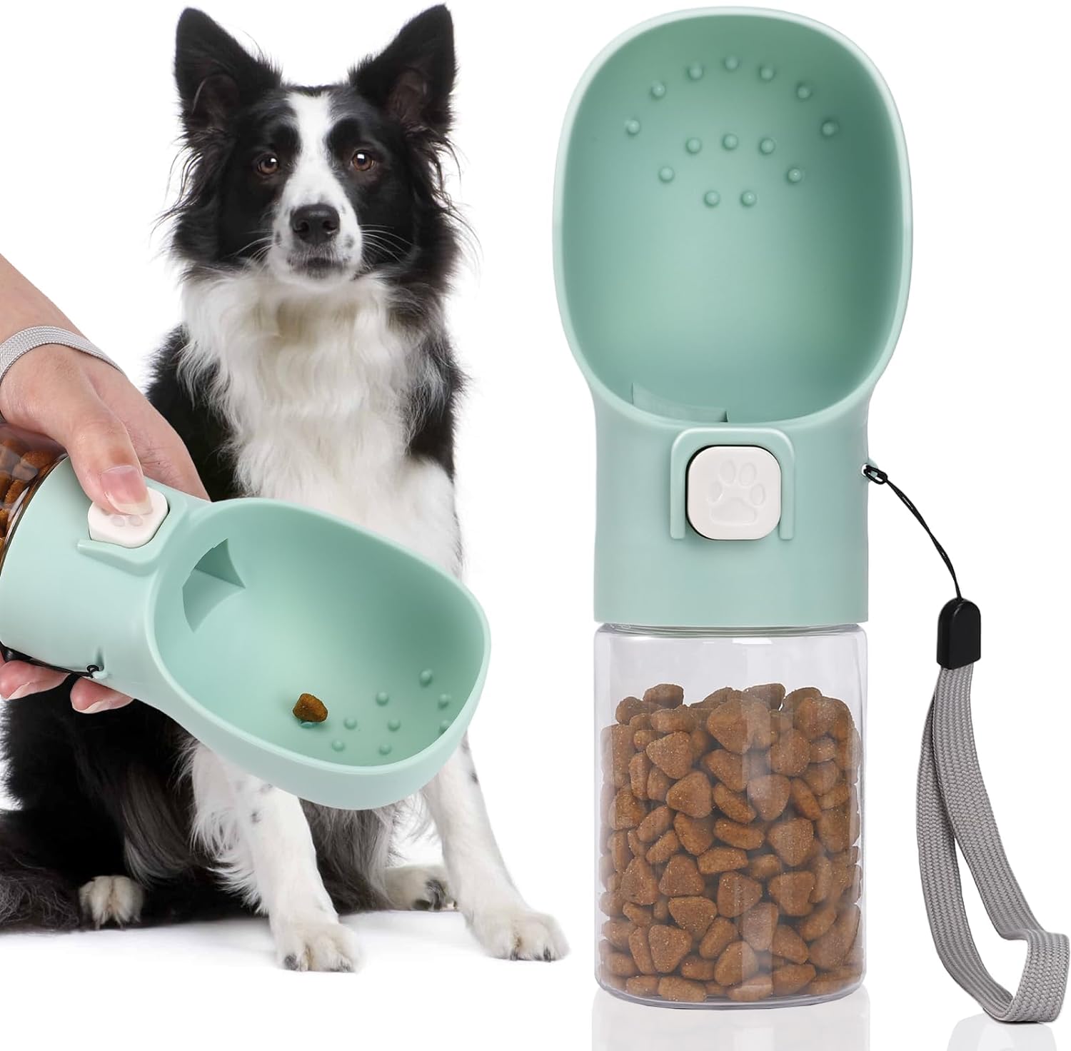 Modern Portable Dog Food & Treat Dispenser