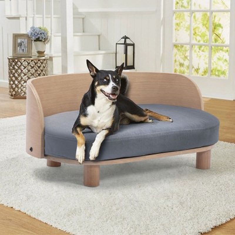 Modern Wide Dog Bed with Removable Cover