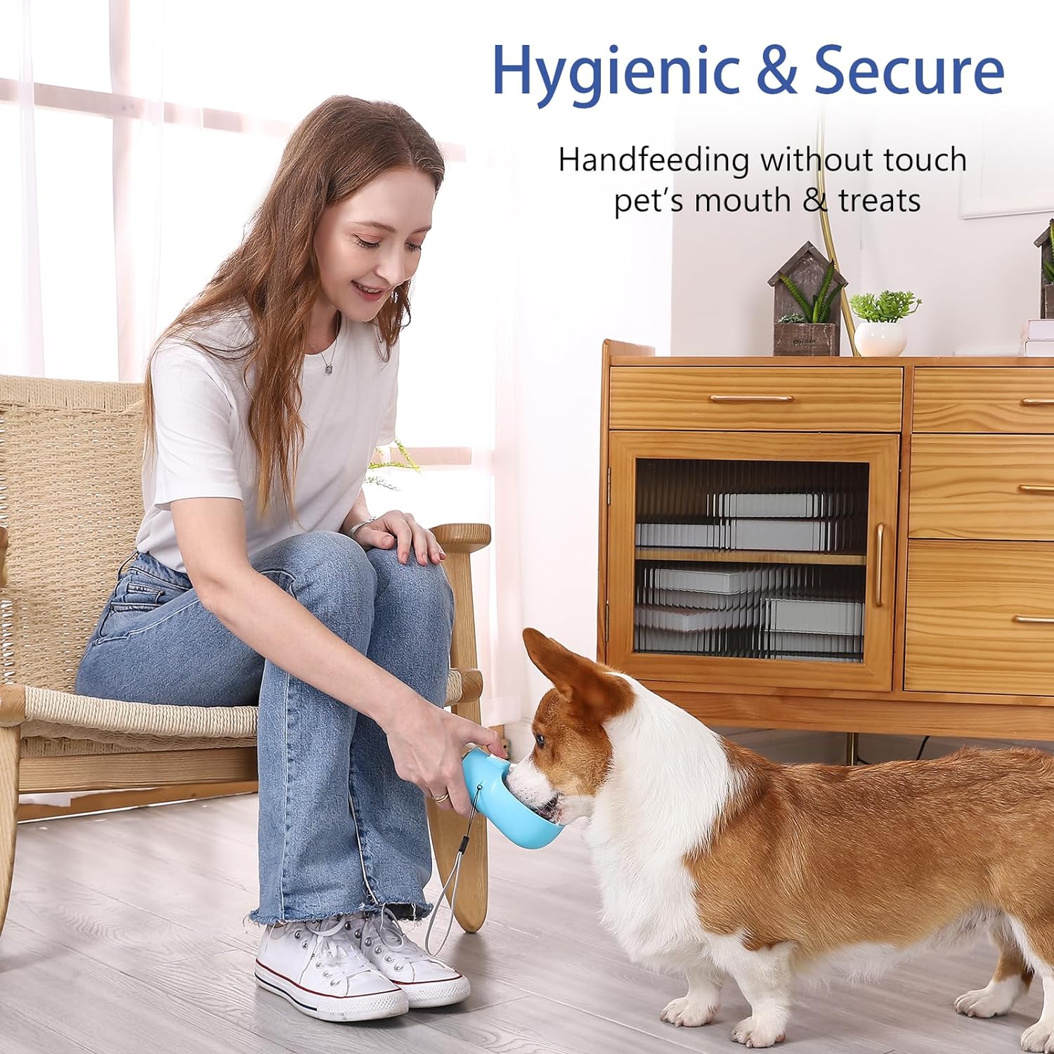 Modern Portable Dog Food & Treat Dispenser