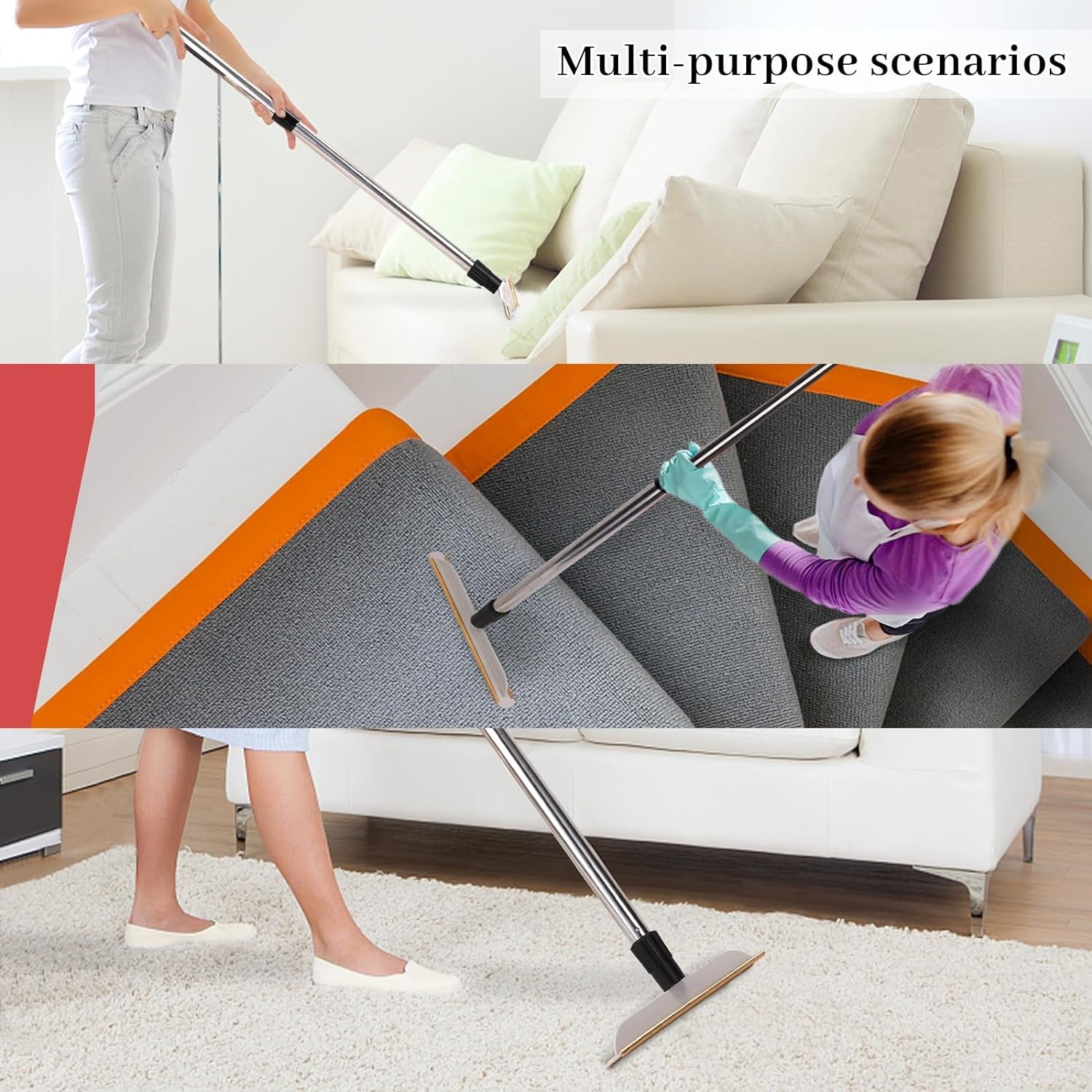 Pet Hair Remover Carpet Rake 