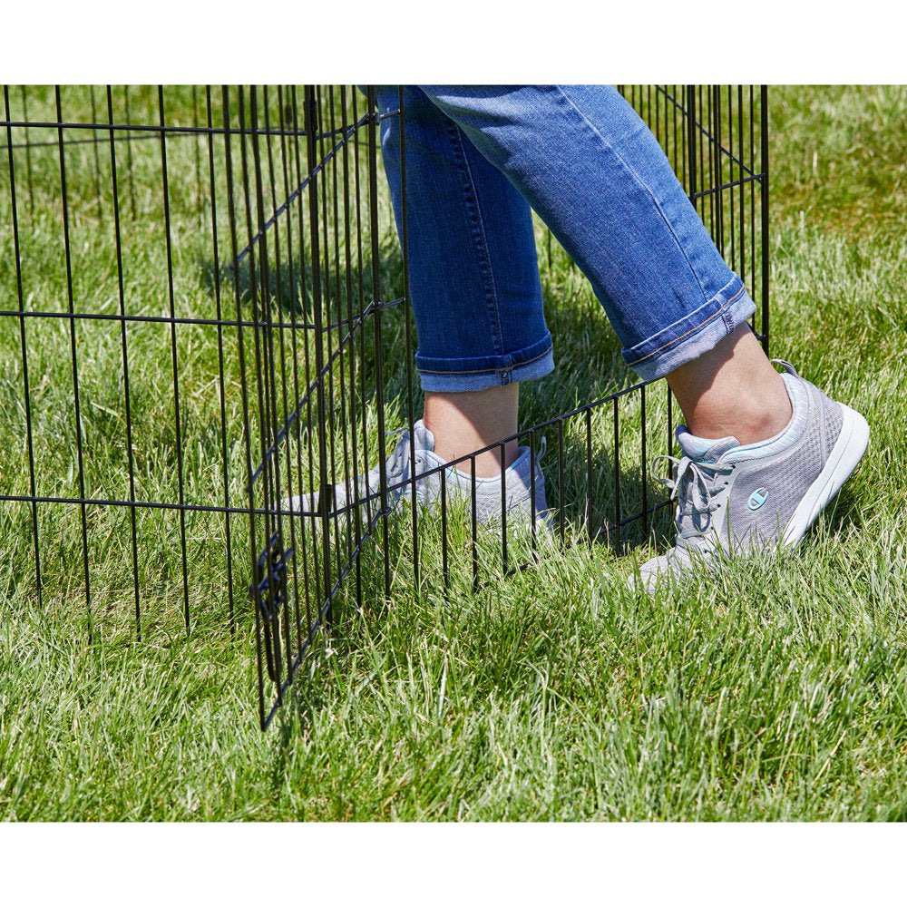 Metal Black Dog Playpen with Door , 30"H