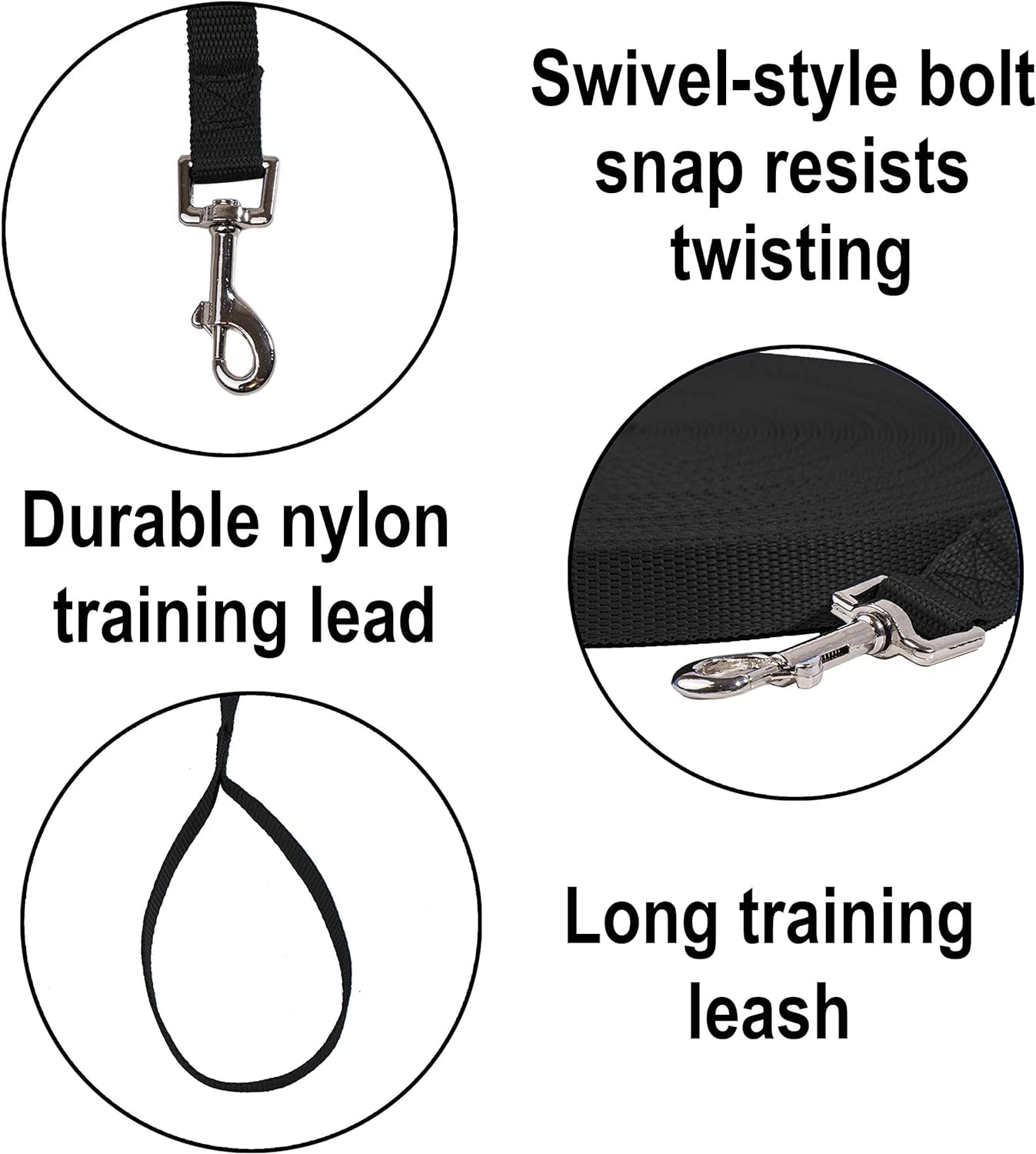 Dog Obedience Recall Training Leash 30 ft