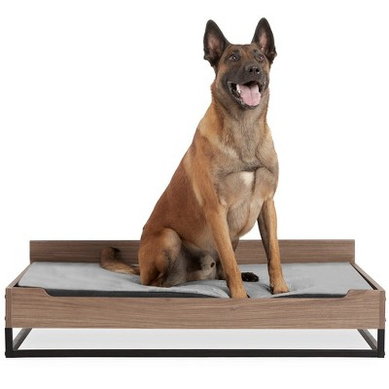 Modern Wooden Pet Bed with Mattress 