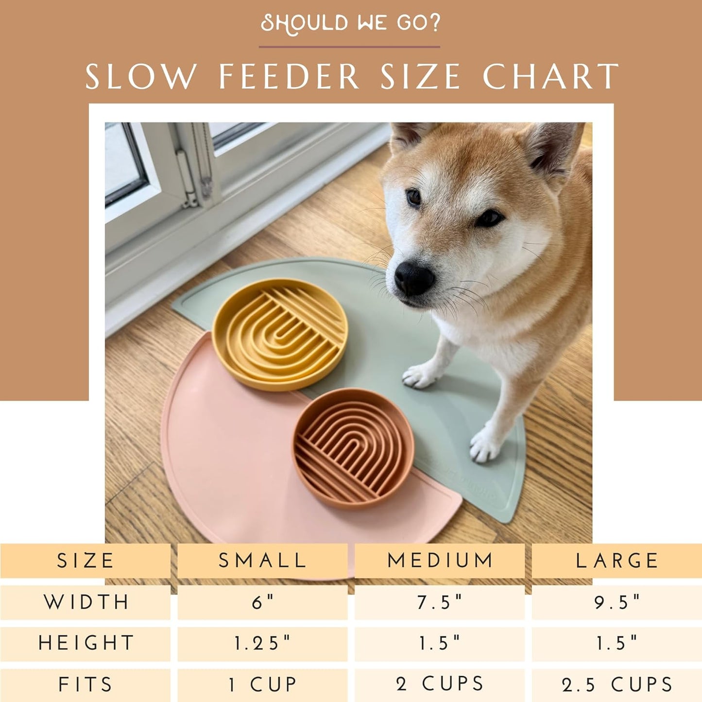 Boho Slow Feeder Dog Bowl