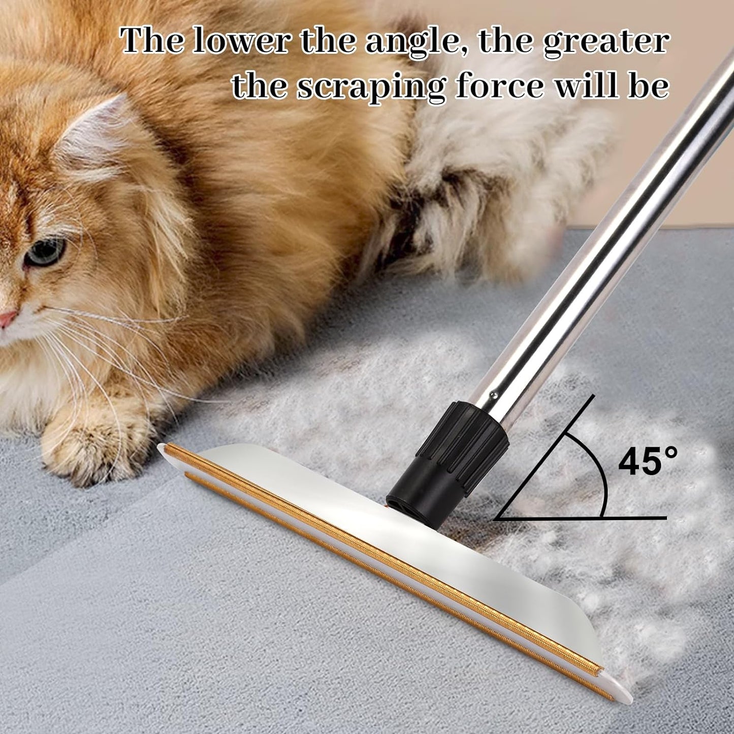 Pet Hair Remover Carpet Rake 