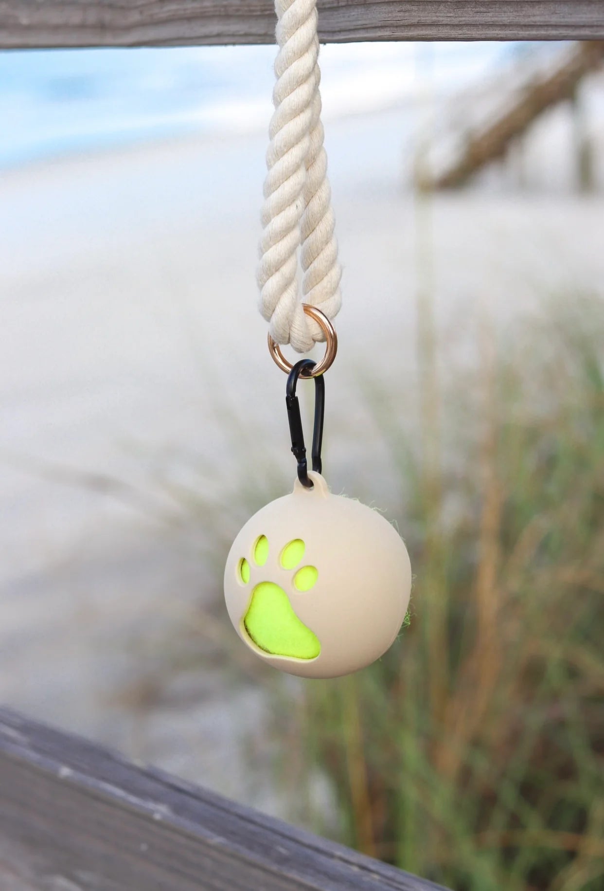 Beige Tennis Ball Holder