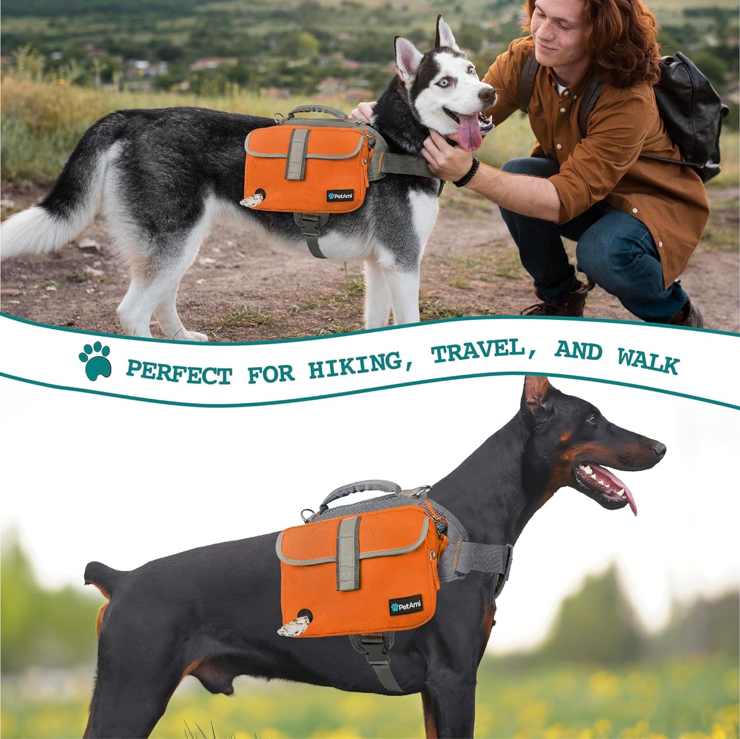 Dog Backpack Saddle Bag 