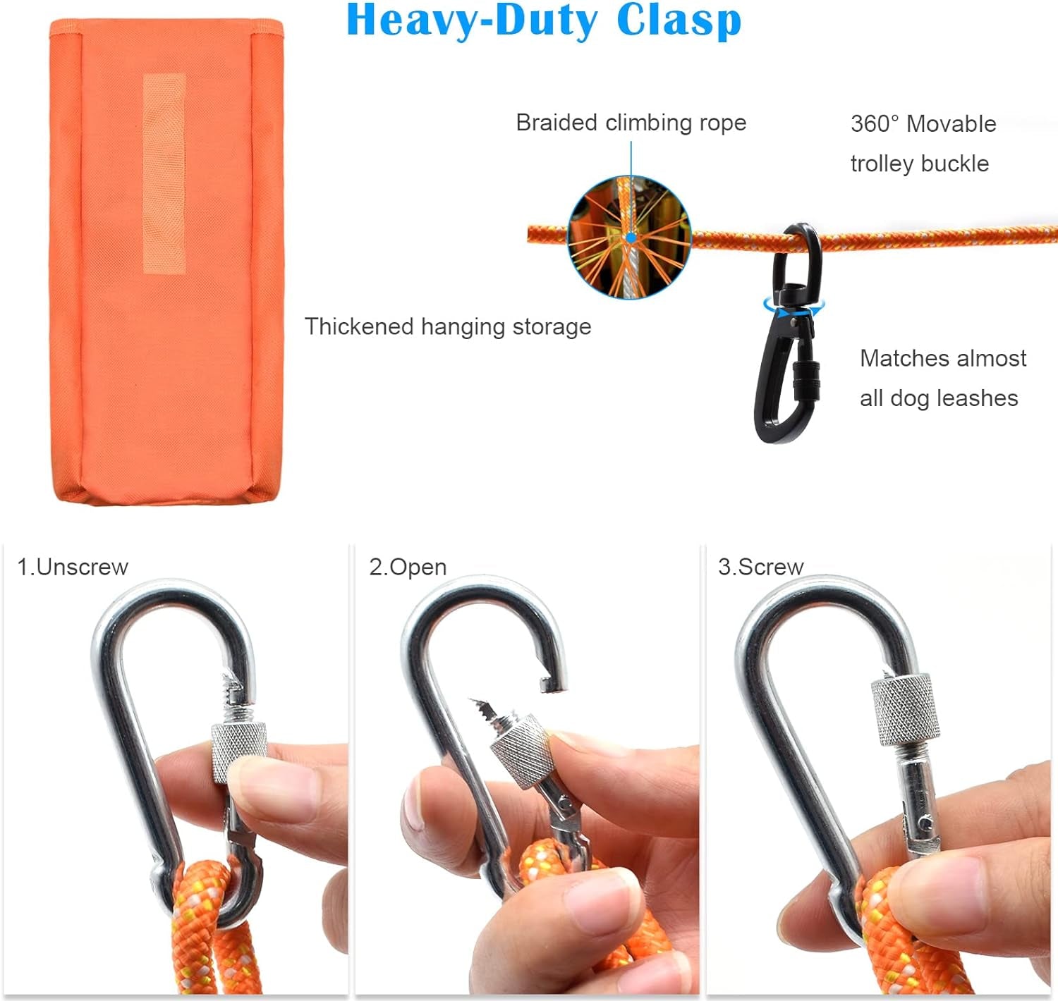 Dog Tie Out Cable for Camping