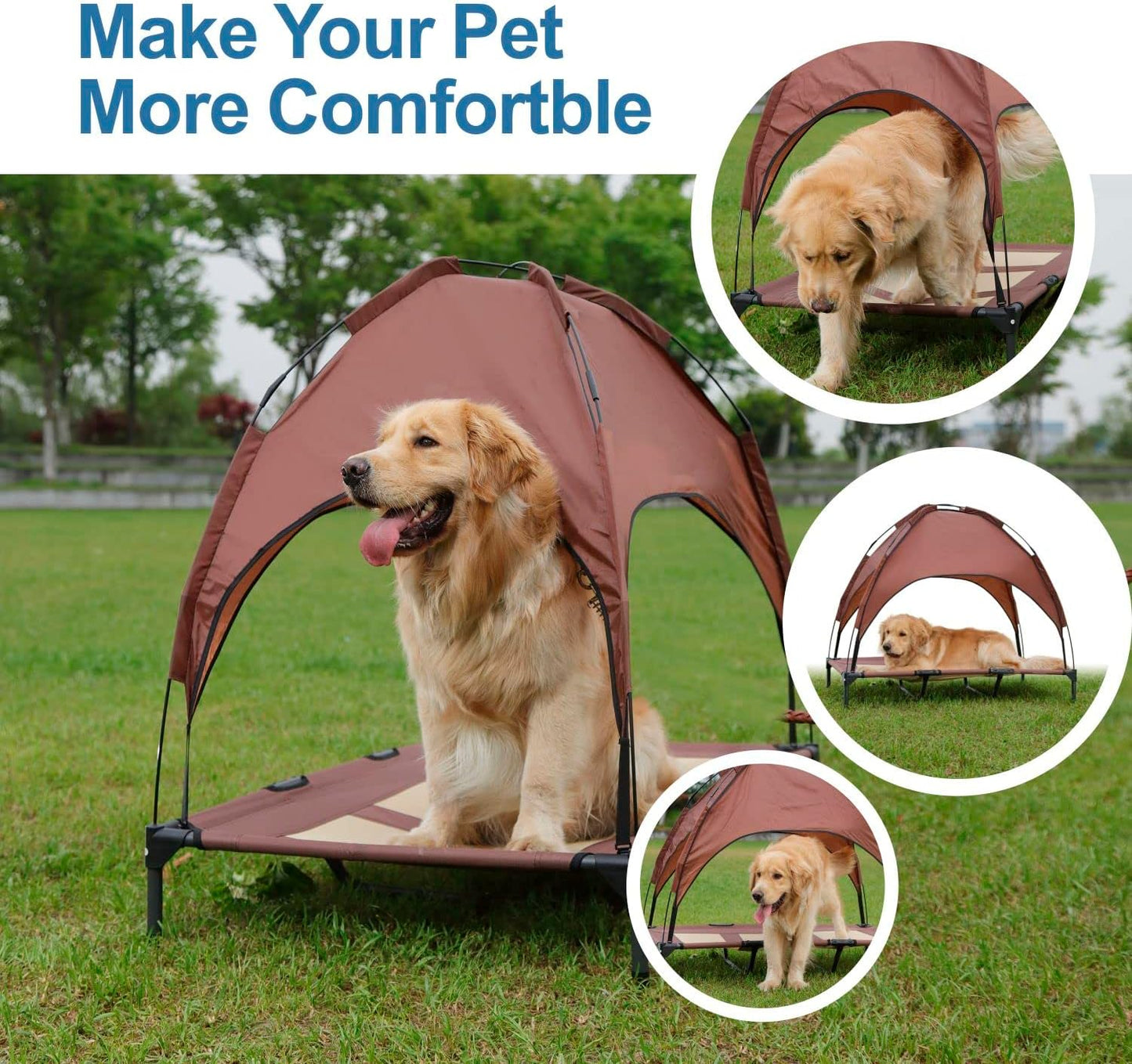 Modern Elevated Dog Tent