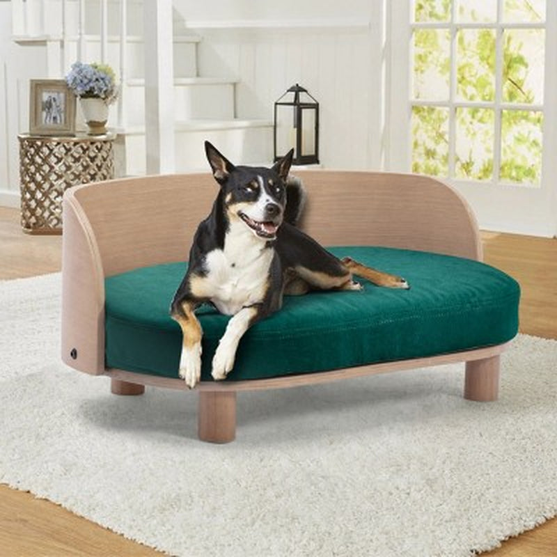 Modern Wide Dog Bed with Removable Cover