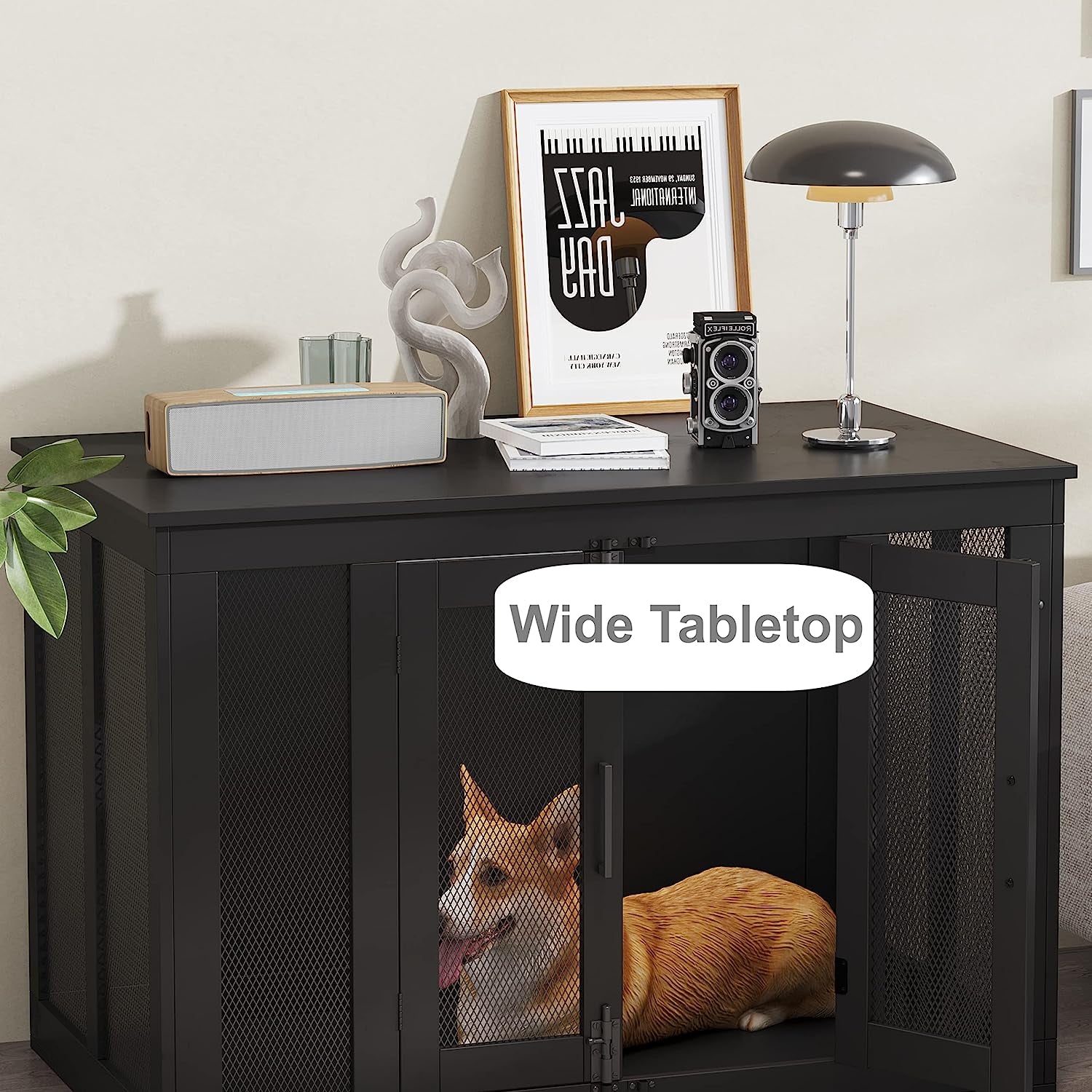 Wooden Dog Kennel Table, End Table