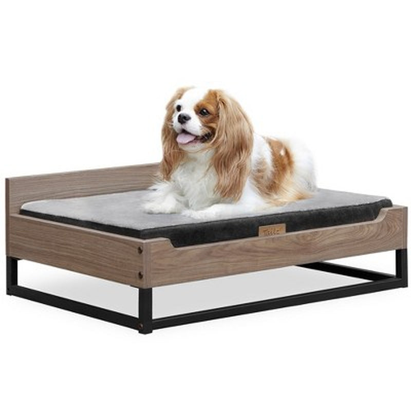 Modern Wooden Pet Bed with Mattress 