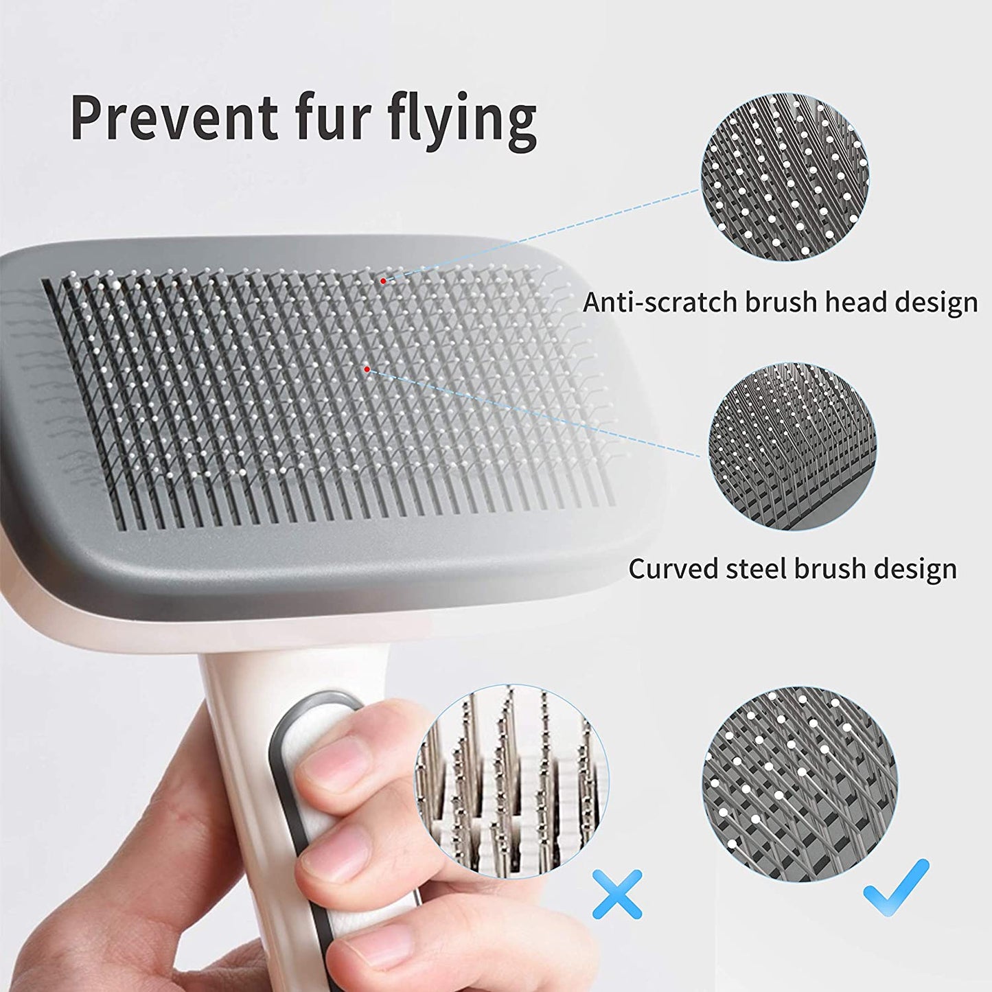 Modern Self Cleaning Slicker Brush for Dogs