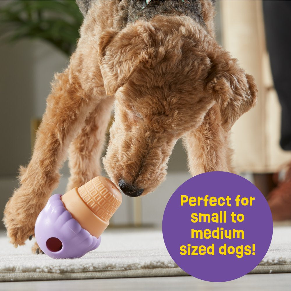 Ice Cream Dog Toy Treat Dispenser - Purple