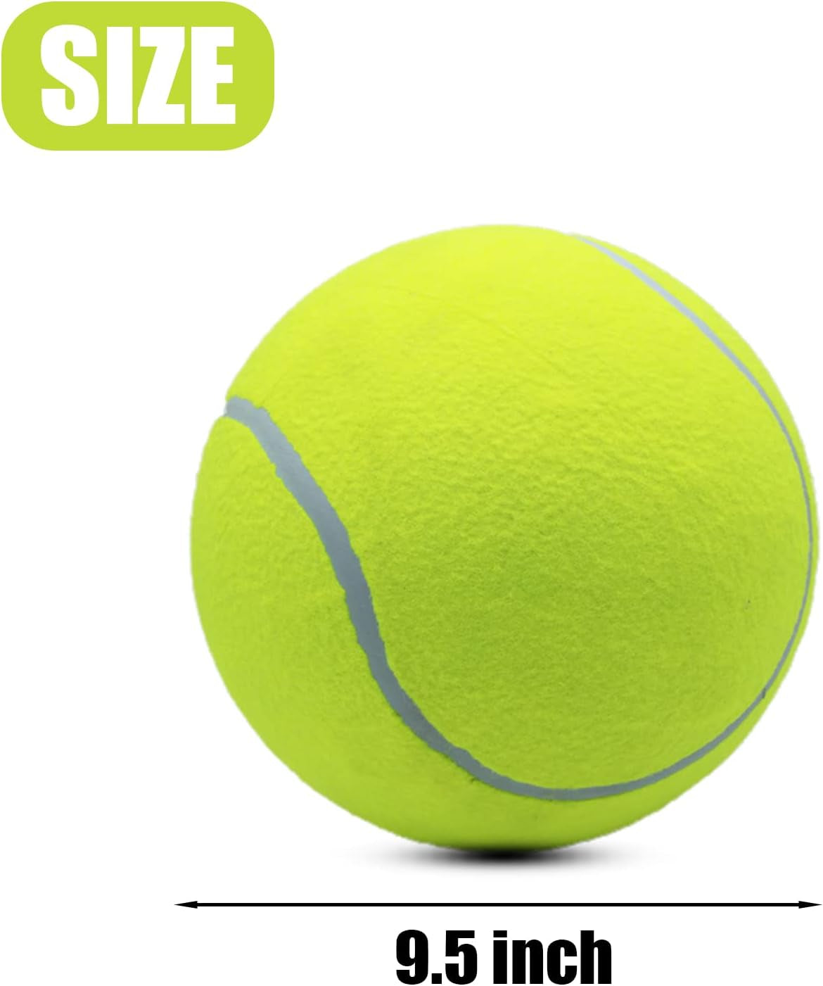 Oversize Giant Tennis Ball For Dogs - 9.5" 