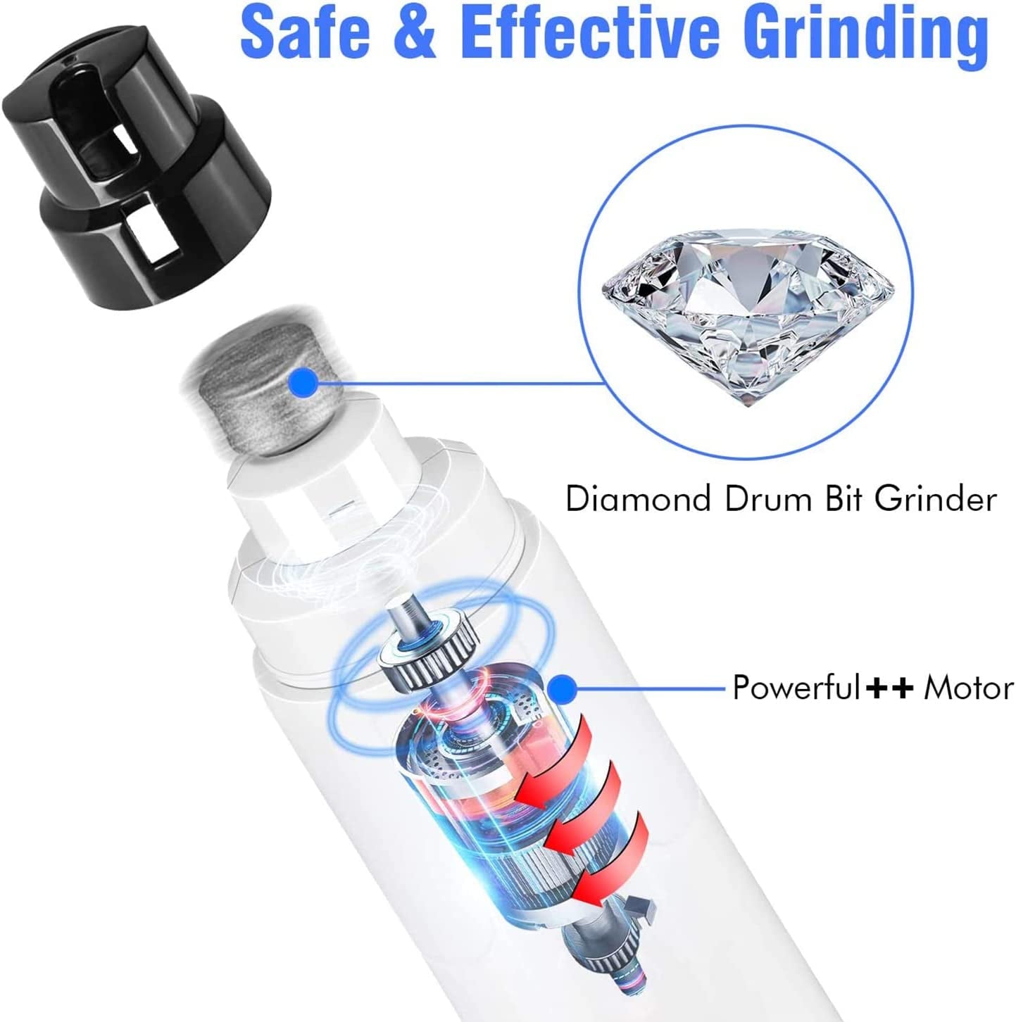 Dog Nail Grinder with LED Light 