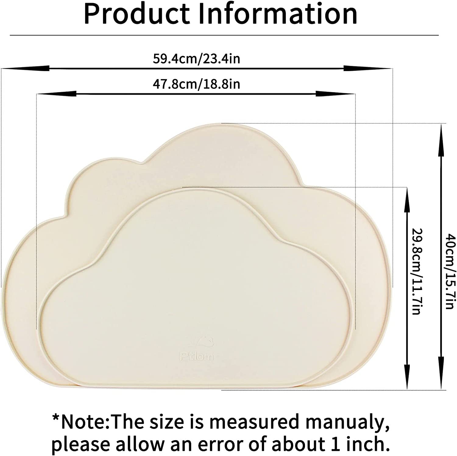 Modern Cloud Dog Food Mat